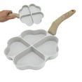 thumbnail image 4 of Egg Frying Skillet Pan, 4 Cup Nonstick Egg Pan Uniform Heating With Handle For Home White, 4 of 8