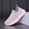 thumbnail image 4 of MesaSe Cute Heart Slip-On Sneakers - Breathable Lightweight Non-Slip Running Shoes for Girls  All-Season Comfortable Walking Shoes with Casual Style and Heart Pattern Design, 4 of 4