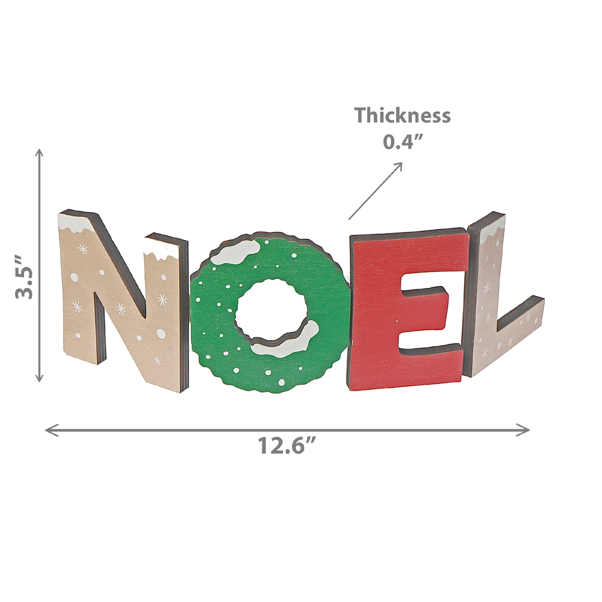 Wooden Noel Stand (Asstd) - Set of 2