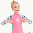 thumbnail image 1 of Traje de buceo para niños, niñas y niños, manga larga, cremallera trasera para deportes acuáticos (M rosa) Wdftyju Para Estrenar, 1 of 4