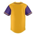 thumbnail image 4 of Yellow Baseball Shirts Sports Uniform for Men Hip Hop Softball Sports Active Tee, 4 of 5