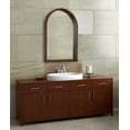 thumbnail image 5 of Kate and Laurel Hutton MidCentury Modern Farmhouse Arch MIrror, 24" x 36", Walnut Brown Finish, 5 of 8
