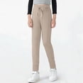 thumbnail image 4 of Maqroz Girls Joggers Elastic Waist Tapered Leg Summer Casual Lightweight Sweatpants with Pockets Back to School pants 3-15 Years, 4 of 7