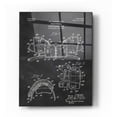 thumbnail image 1 of Epic Art 'Football Shoulder Pad Blueprint Patent Chalkboard' Acrylic Glass Wall Art, 24"x36", 1 of 3