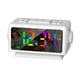 thumbnail image 2 of Reloj despertador con radio FM y calendario perpetuo, con espejo colorido RGB y pantalla grande, reloj electrónico ideal para regalar en días festivos., 2 of 9