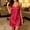 Red#01, variant on Women's Soft Satin Sleep Dress Camisole Nightgowns Summer Sleeveless V Neck Spaghetti Strap Cami Pajama Dresses Casual Solid Loose Comfy Nightwear Loungewear Nightdress