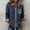 Navy plus size cardigan a1, variant on thefmos Women Plus Size Fall Winter Long Sleeve Knitted Button Down Tops Collared Casual Pullover Sweater Blouses Solid Basic Cardigan for Office Vacation, Wine XL