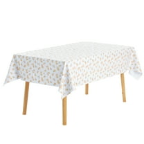 Unique Bargains 1 Pack Rectangle PVC Tablecloth, Wrinkle-Resistant Waterproof Table Cover Peach 47x63inch