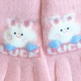 thumbnail image 5 of Winter Warm Flip Top Gloves Kids Convertible Half Finger Gloves Mittens for Boys Girls Cartoon Outdoor Use, 5 of 5