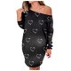 thumbnail image 2 of Ichuanyi liquidación de la moda femenina manga larga fuera del hombro vestido casual ICHUANYI WER2023082209615, 2 of 9