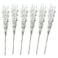 thumbnail image 1 of Inteprter 6 piezas de plástico falso brillo bayas tallo duradero para arreglos llamativos blanco Type3 NO3, 1 of 6