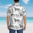 thumbnail image 6 of Balery German Shepherd Dog Print Men's Hawaiian Shirts Short Sleeve Beach Shirt Relaxed Fit Vacation Button Down Shirts-XX-Large, 6 of 9
