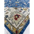 thumbnail image 6 of EORC R.BLUE / Beige Hand Knotted Wool Traditional Colorful Mahal Classic Rug, 8' x 10, 6 of 7