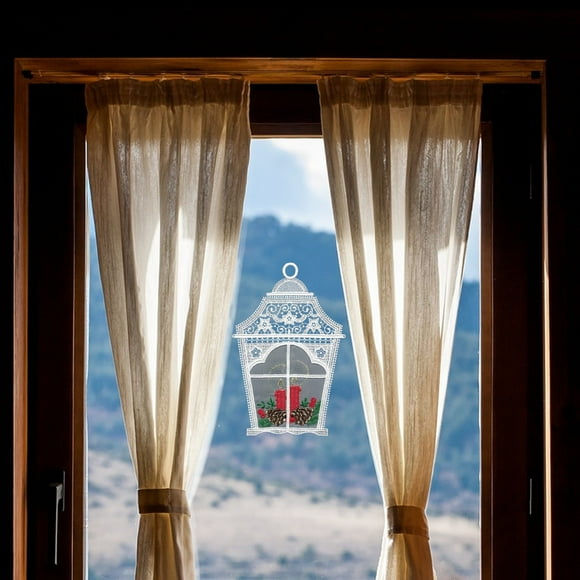 Window Hanging Lantern with Candles