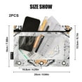 thumbnail image 3 of Tigers Face and Triangles 2 Pack Pencil Pouch for 3 Ring Binder Smooth Zipper Folders with Pockets Clear Window Pencil Case, 3 of 6