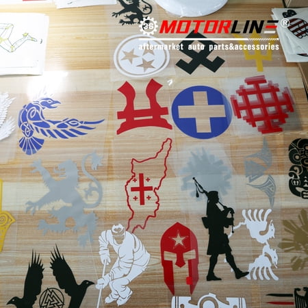 Germany German Flag Coat of Arms Eagle Deutschland Car Magnet Magnetic Sticker Decal - 4 Pack Reflective 3" 4" 5" 6" - for Truck Door Fridge Reusable Waterproof
