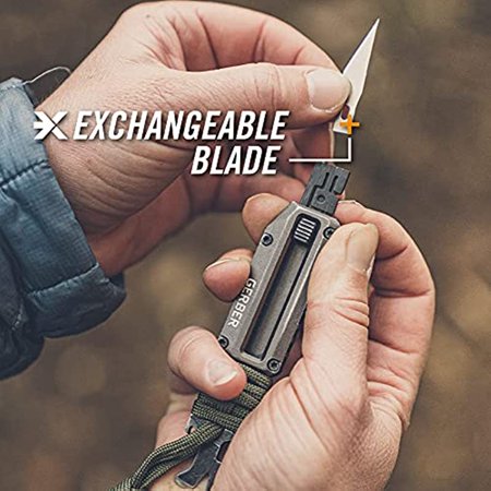 Gerber Gear 31-003739 Prybrid X, Pocket Knife with Utility Blade and Prybar, Green