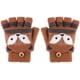 thumbnail image 1 of Manoplas sin dedos para niños, guantes de punto con tapa abatible convertibles de invierno cálidos para niños y niñas, 1 of 5