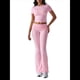 thumbnail image 2 of Pantalón de Traje de Corta Ajustado de Color Liso, Rosa, Talla XS, 2 of 10