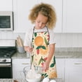 thumbnail image 4 of Oranges Flowers Beige Pattern Kids Aprons for Girls and Boys,Adjustable Neck Strap Toddler Aprons for Kids Cooking Baking, 4 of 6