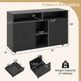 thumbnail image 3 of Costway File Cabinet with Lock 4 Drawers Fits Files A4/Letter Size Adjustable Shelf Black, 3 of 10