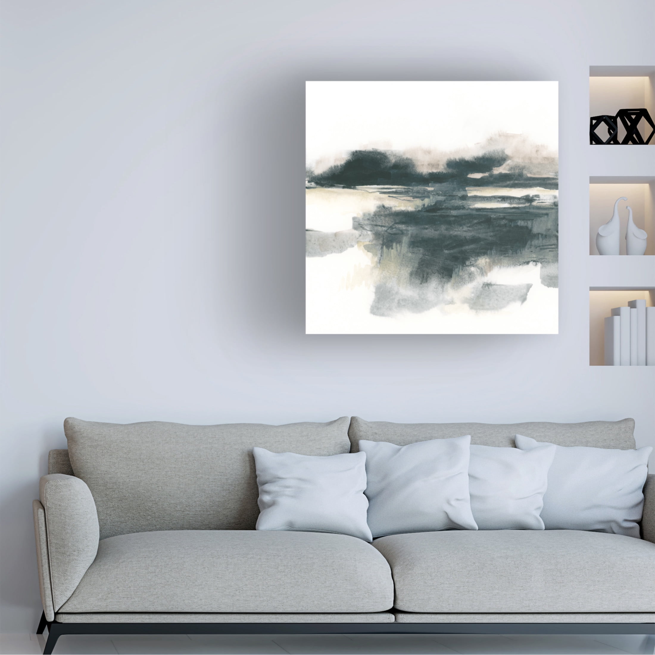 Trademark Fine Art June Erica Vess  Obsidian Field I Canvas Wall Art