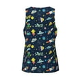 thumbnail image 5 of Fotbe Funny Spaceships Pattern Men's Quick Dry Workout Tank Top Gym Muscle Tee Fitness Bodybuilding Sleeveless T Shirt Breathable Workout Shirt-Large, 5 of 9
