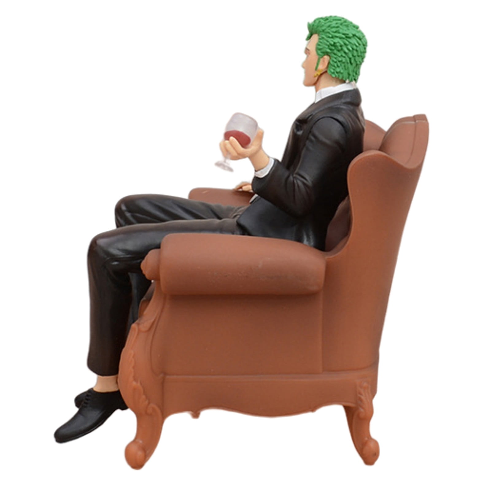Dxuioz 14cm Sofa Roronoa Zoro Figure Action Figure PVC Handmade Sculpture Desktop Figure Collectible