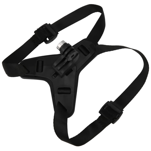 Soporte de barbilla frontal para casco de motocicleta, correa fija para GoPro Hero 9, 8, 7, 6, 5, color negro