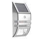 thumbnail image 2 of 2 LED Solar Powered PIR Motion Sensor Wall Light Garden Security Lamp - Silver White, 2 of 5