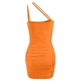 thumbnail image 6 of RUTAYY Women's Dress Solid Color Sleeveless Slim Fit Casual Everyday Wear Summer Comfortable Breathable Fashion Beach Dresses, 6 of 6