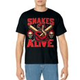 thumbnail image 2 of Floral Snake T-Shirt for Men Women Cotton Top Tee Fashion Casual Animal Short Sleeves, 2 of 3