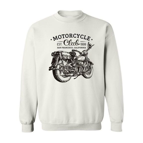 Motorcycle Club Logo Sweatshirt Men -Image by Shutterstock, Male Medium
