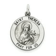 thumbnail image 1 of Beautiful Sterling Silver St. Theresa Medal, 1 of 2