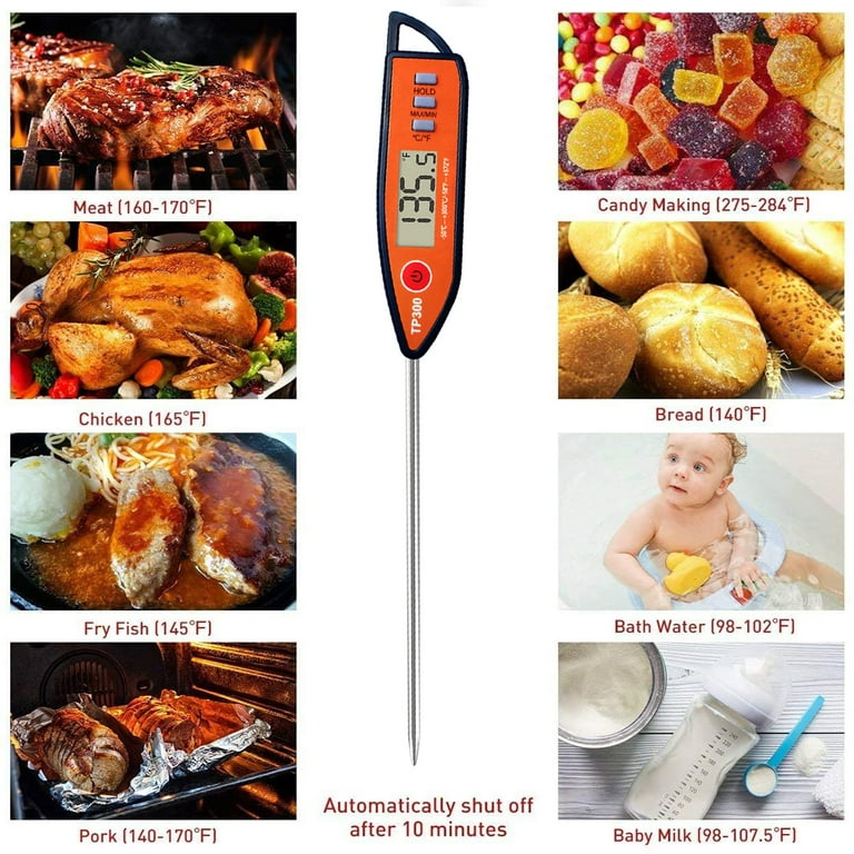 Meat Food Thermometer, Digital Candy Candle Thermometer, Cooking