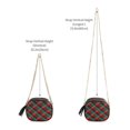 thumbnail image 4 of Women's Fashionable Crossbody Chain Shoulder Bag Deep Green Tartan Plaid, 4 of 9