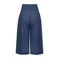 thumbnail image 4 of SDNall Womens Loose Wide Leg Pants High Waist Straight Pants Casual Pants, 4 of 9