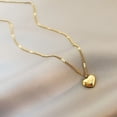 thumbnail image 5 of Collar de amor para mujer, sencillo, combinable, elegante, ligero, de lujo, cadena con colgante de corazón de melocotón, cadena para clavícula, 5 of 5