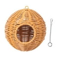 thumbnail image 2 of Hamaca tipo nido para loros y pájaros, percha de pie, nido de escondite tejido resistente, hamaca colgante para periquitos, cacatúas y periquitos, 2 of 8