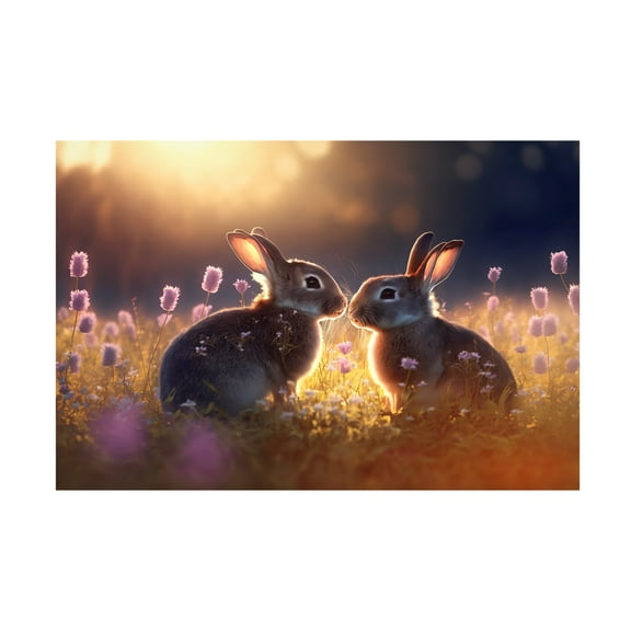 Canvas Wall Art - Ray Heere 'Woodland Animals 21' Wall Art for Living Room, Bedroom, or Office Décor by Trademark Fine Art - 19 x 12 Inches