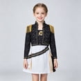thumbnail image 5 of 4-Piece Halloween Costumes Pop Star Idol, Jacket, T-Shirt, Shorts and Shoulder Accessory Outfit Dress-Up Cosplay Costume for Anime Singer Stage Performance, 5 of 6
