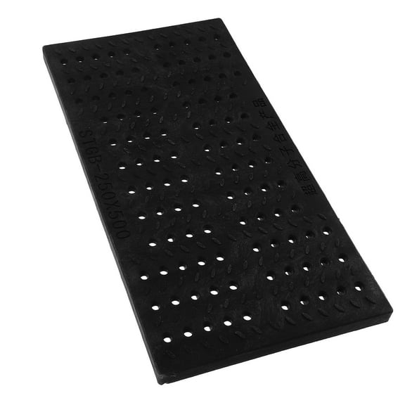 WEUVEB Black Plastic Drain Grate Panel Non- Outdoor Yard Trench Drain Water Diverter Cover