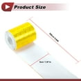 thumbnail image 4 of Unique Bargains 1 Pcs Safety Warning Reflective Tape Increased Visibility Reflective Strips 9.84ft x1.97" Yellow, 4 of 6