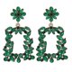 thumbnail image 2 of Pendientes largos de cristal a la moda con forma de gota de aleación hueca - 54863-MT | Código de modelo 5666 54863-MT, 2 of 5