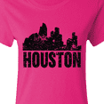 thumbnail image 4 of Inktastic Houston Skyline Grunge Women's T-Shirt, 4 of 5