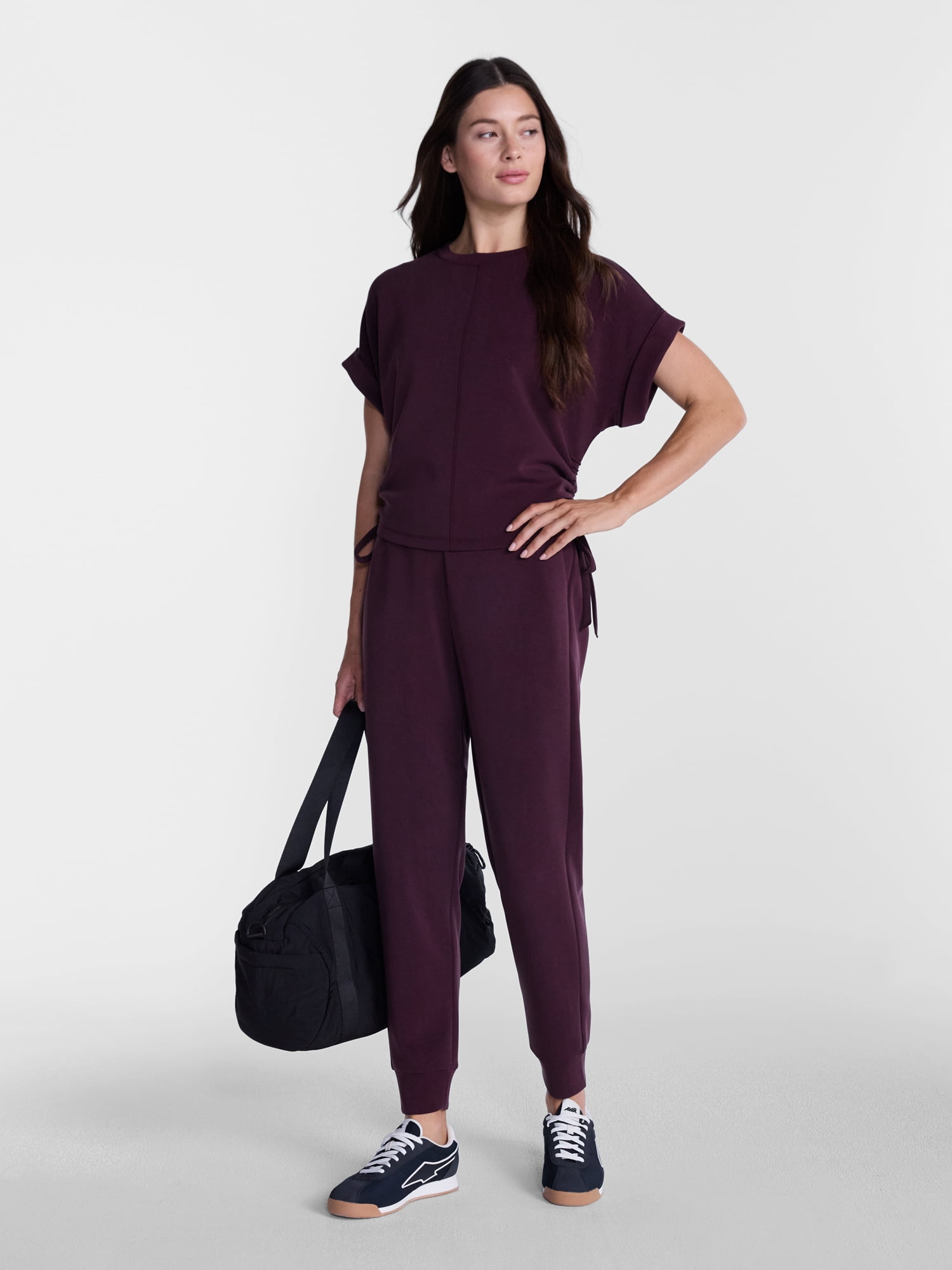 Avia Women's and Women's Plus ScubaKnit Joggers, Full Length, Size XS-4X