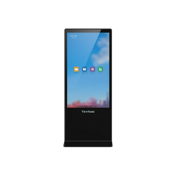 ViewSonic EP5542T - 55" Diagonal Class ePoster Series LED-backlit LCD display - interactive digital signage - with built-in media player and touchscreen (multi touch) - 4K UHD (2160p) 3840 x 2160 - direct-lit LED