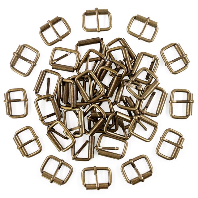 Hebillas de rodillo Swpeet bronce de 25 mm, 60 unidades