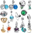 thumbnail image 4 of Disney-colgante de concha mágica de Ariel Ursula para mujer, pulsera de plata de ley 925 Original, joyería de perlas, regalo, 4 of 4