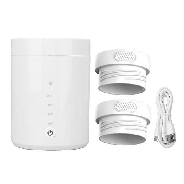 Chauffe-biberon avec 2 adaptateurs, chauffe-biberon rechargeable et dégivrant avec 4 réglages de température